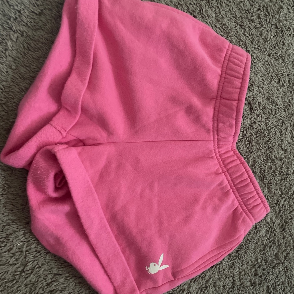 PacSun/playboy pink sweat shorts